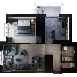 小戶型現(xiàn)代簡約全屋定制:45㎡極簡封閉型空間逆襲 小戶型現(xiàn)代簡約全屋定制:45㎡極簡封閉型空間逆襲